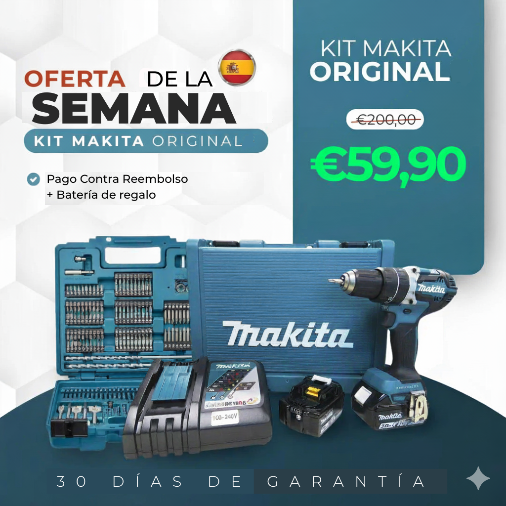Kit original Makita - TALANDRO DE IMPACTO